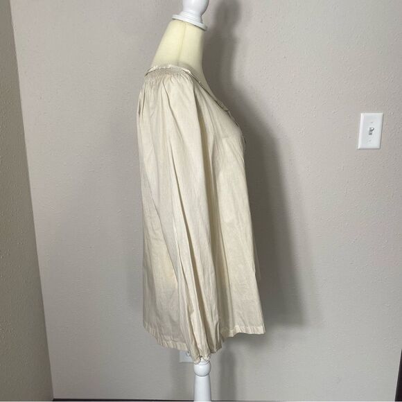 Bit & Bridle 100% Cotton Lightweight Striped Peasant Tunic Top Women's Size 1X - Picture 8 of 16